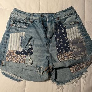 American Eagle Patchwork Shorts